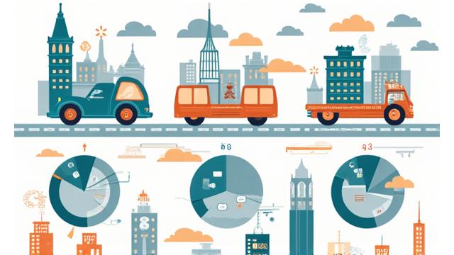 Infographie sur le ROI moyen des projets IoT transport en France.