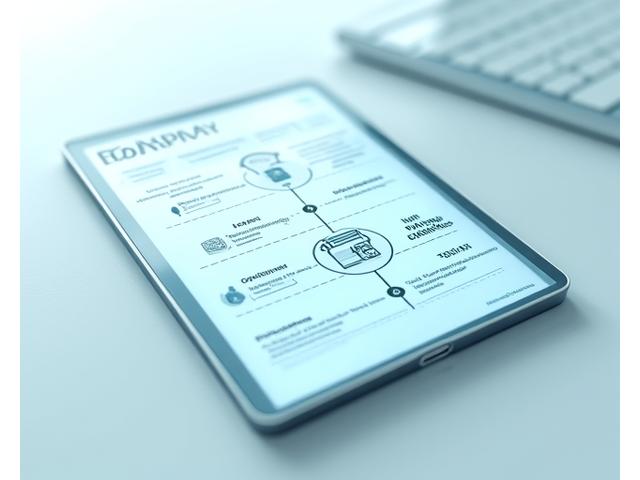Une roadmap visuelle élégante représentée par une timeline sur un écran de tablette, montrant les étapes de l'électrification d'une flotte avec des icônes de véhicules électriques, bornes de recharge et courbes d'économies. Ambiance futuriste, technologique.